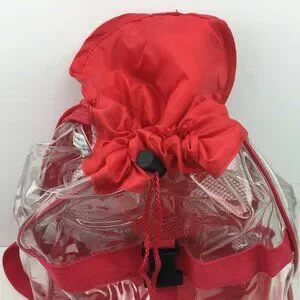 Vintage 90s Childs Small Red Clear Vinyl Tote Bag Purse Backpack Travel Unbranded | Bags | Vintage 9s Childs Small Red Clear Vinyl  main image 4